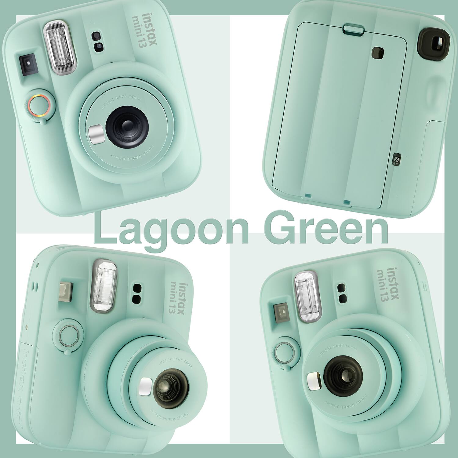 mini 13 instax  
Lagoon Green  
instax mini13  
instax LENS  
100ml  
INSTAS  
RANCE  
COUS  
9310  
2,00  
5020