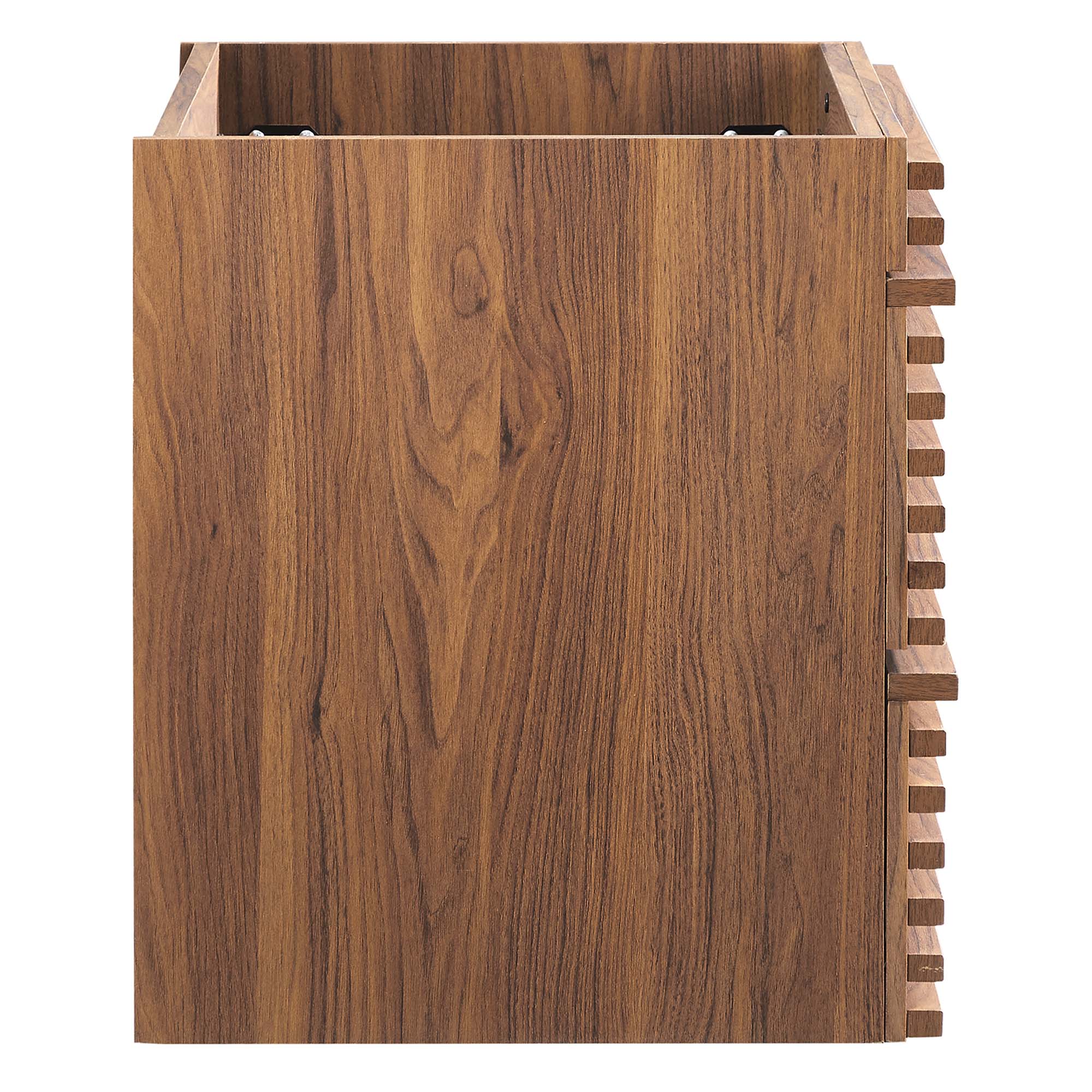 Back. Modway - Render Wall-Mount Bathroom Cabinet Basin Not Included by Modway - Walnut.