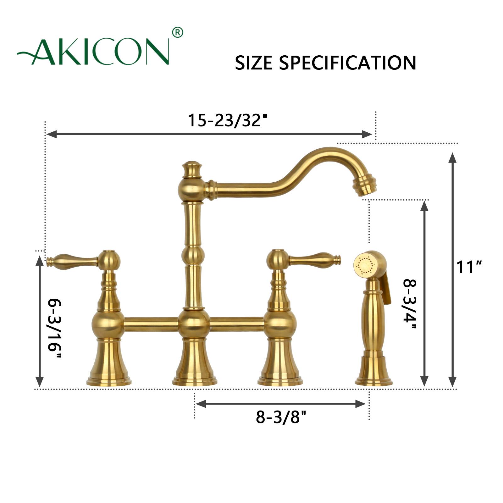 AKICON SIZE SPECIFICATION  
15-23/32"  
6-3/16"  
8-3/4"  
11"  
8-3/8"