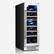 Front. Yeego - Yeego 12" 17-Bottle Dual Zone Wine Cooler, Tempered Glass Door , Built-in/Freestanding - Stainless Steel.