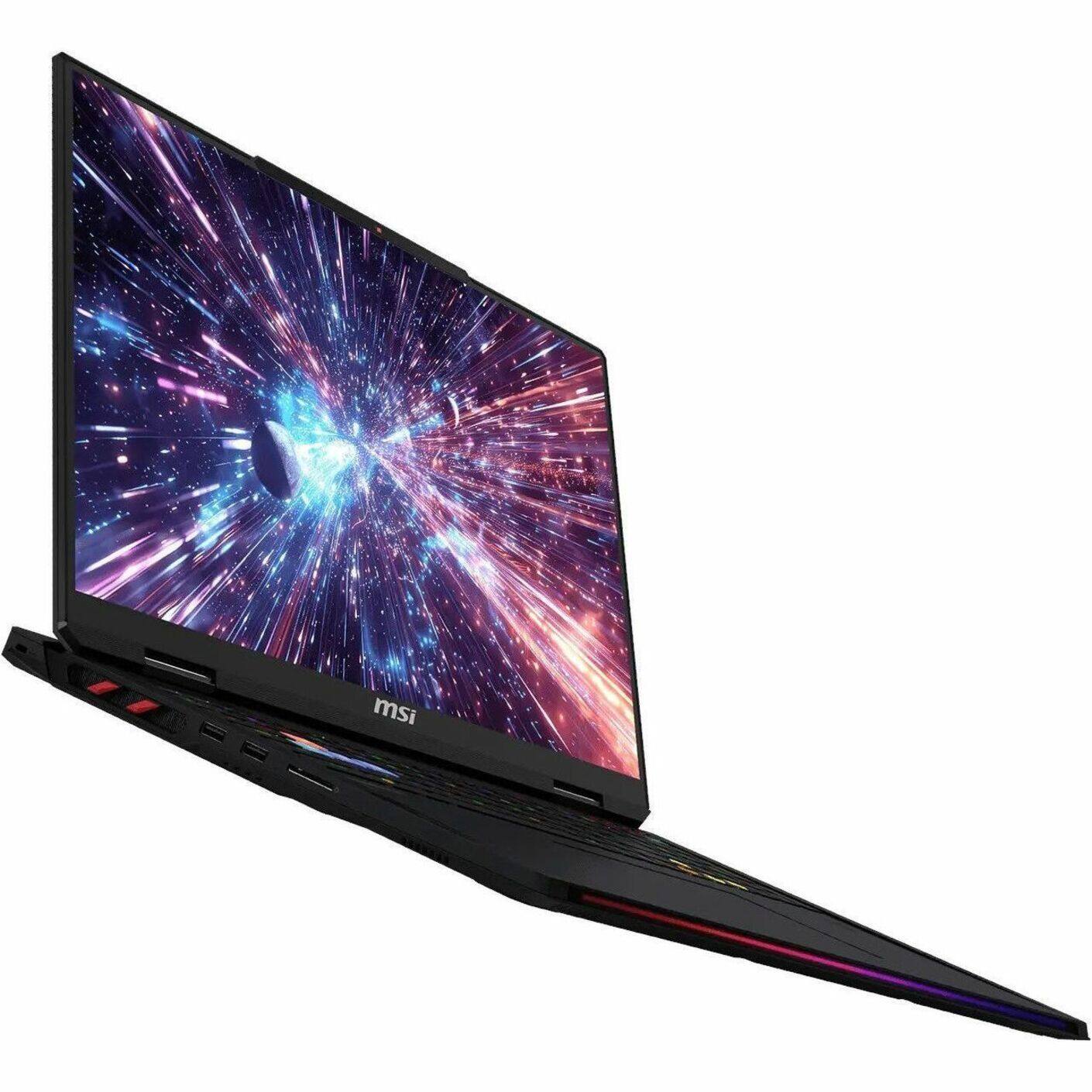 Alt View 27. MSI - 18" Gaming Laptop 3840 x 2400 () - Intel Core Ultra 9 285HX with 64GB Memory - GeForce RTX 5090 - 2 TB SSD - Core Black, Black.