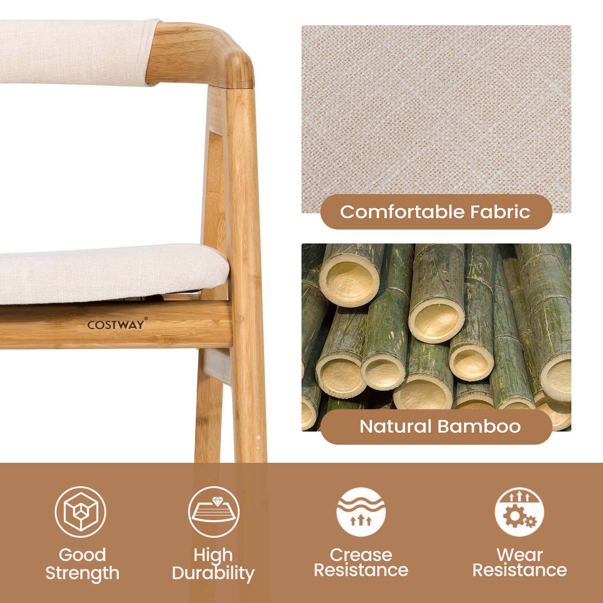 - Comfortable Fabric
- Natural Bamboo
- Good Strength
- High Durability
- Crease Resistance
- Wear Resistance