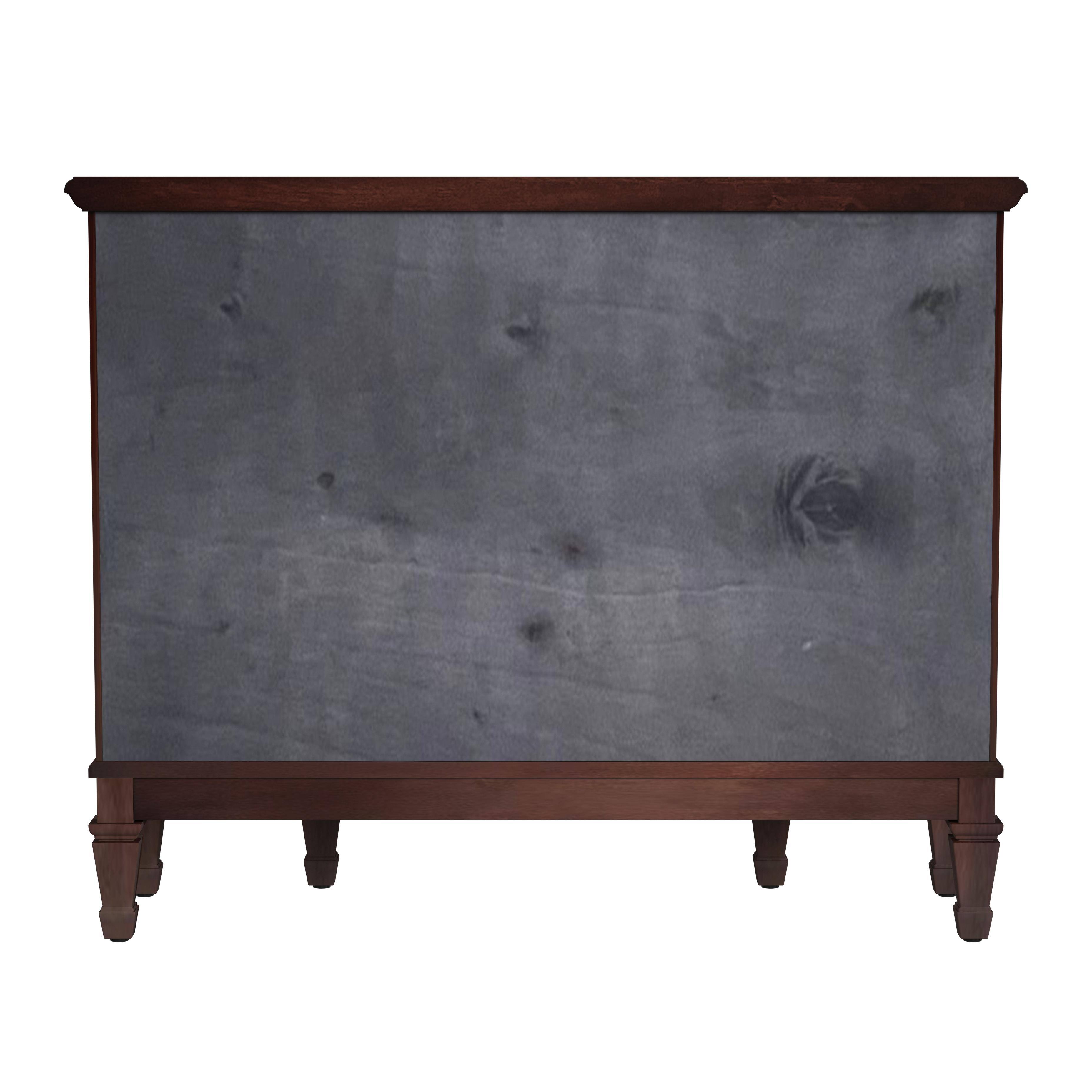 Alt View 3. Butler Specialty - Sheffield 40 in. W Demilune Wood 3 Drawer 2 Door Accent Cabinet - Dark Brown.