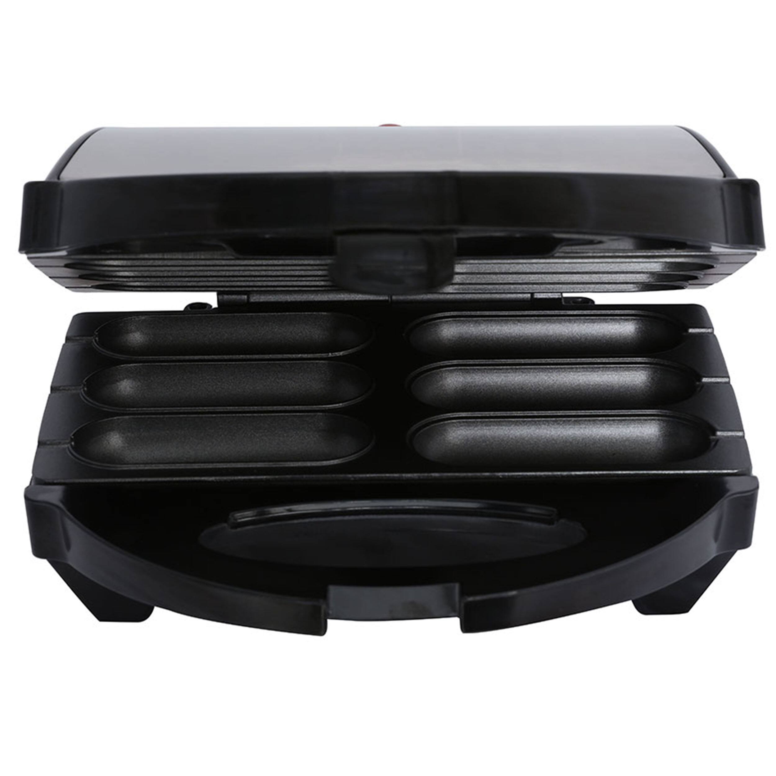 Alt View 3. Brentwood - Brentwood TS-601S Non-Stick 6 Mini Corn Dog Maker, Stainless Steel - Silver.