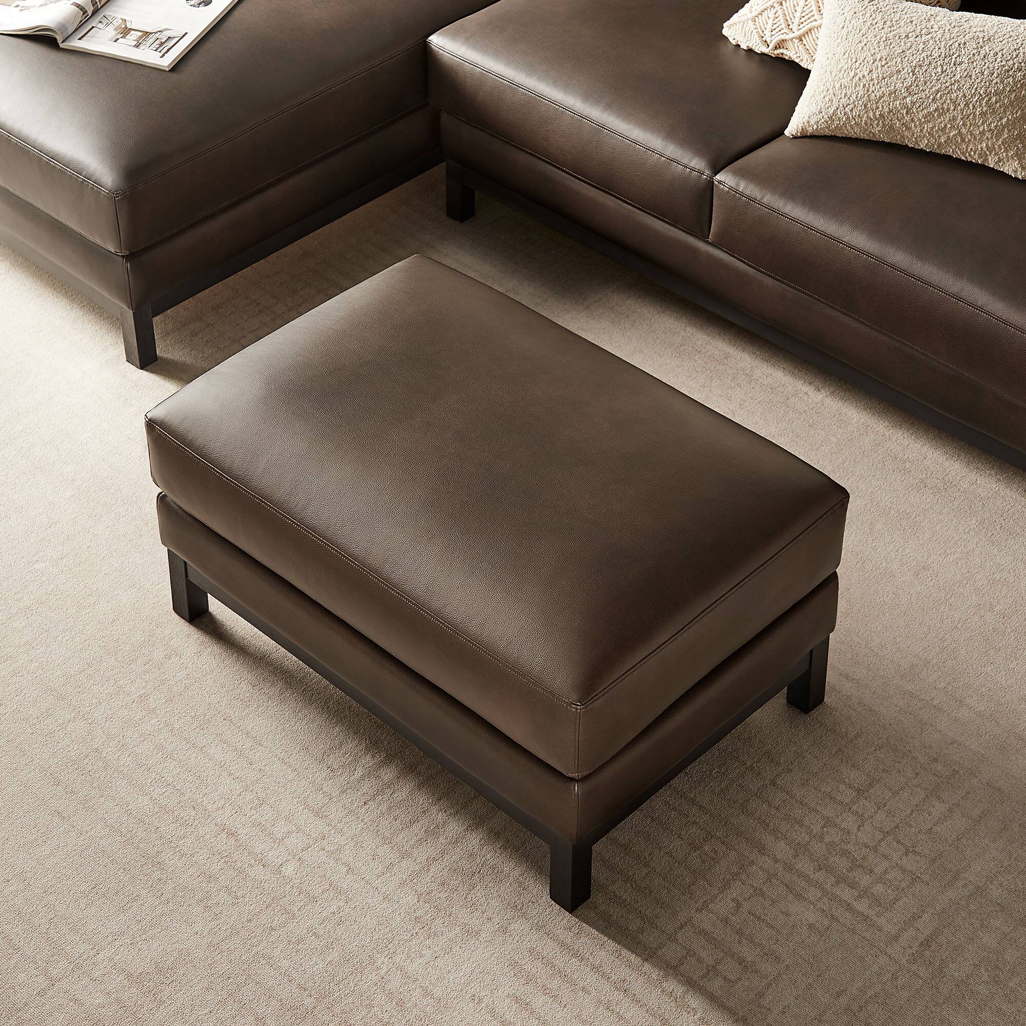 Alt View 1. Modway - Roscoe Upholstered Ottoman - Espresso.