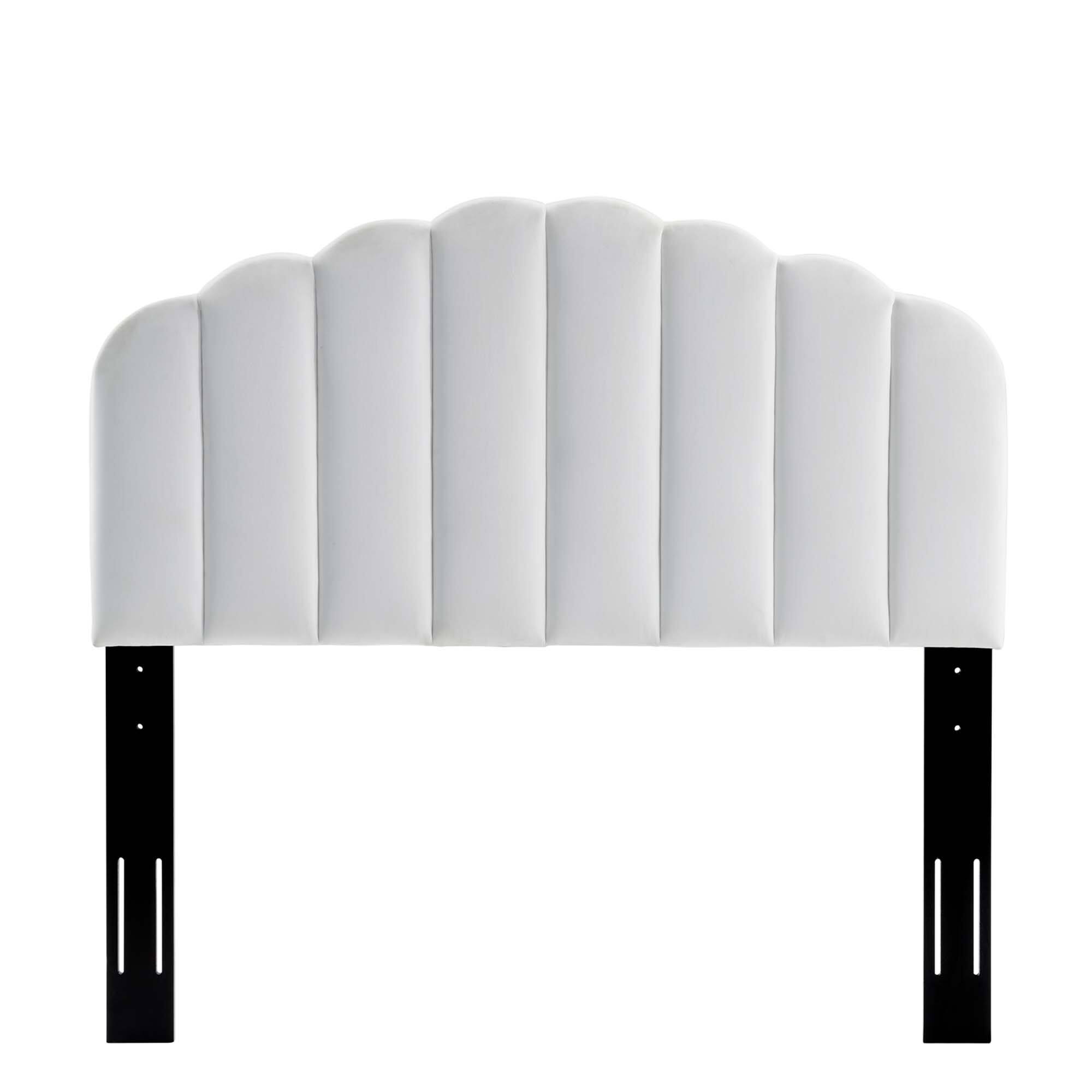 Back. Modway - Veronique Performance Velvet Twin Headboard by Modway - White.