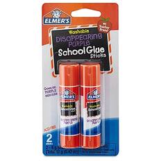 ELMER'S
Washable
Teacher Brand
Disappearing
PURPLE
School Glue Sticks
Goes on PURPLE
Dries CLEAR
ACID FREE
2 Sticks
2-6 g (0.42 oz) each
Total 12 g (0.42 oz)
ELMER'S
School Glue
Disappearing
PURPLE
ELMER'S
School Glue
Disappearing
PURPLE
Good on PURPLE
Dries CLEAR