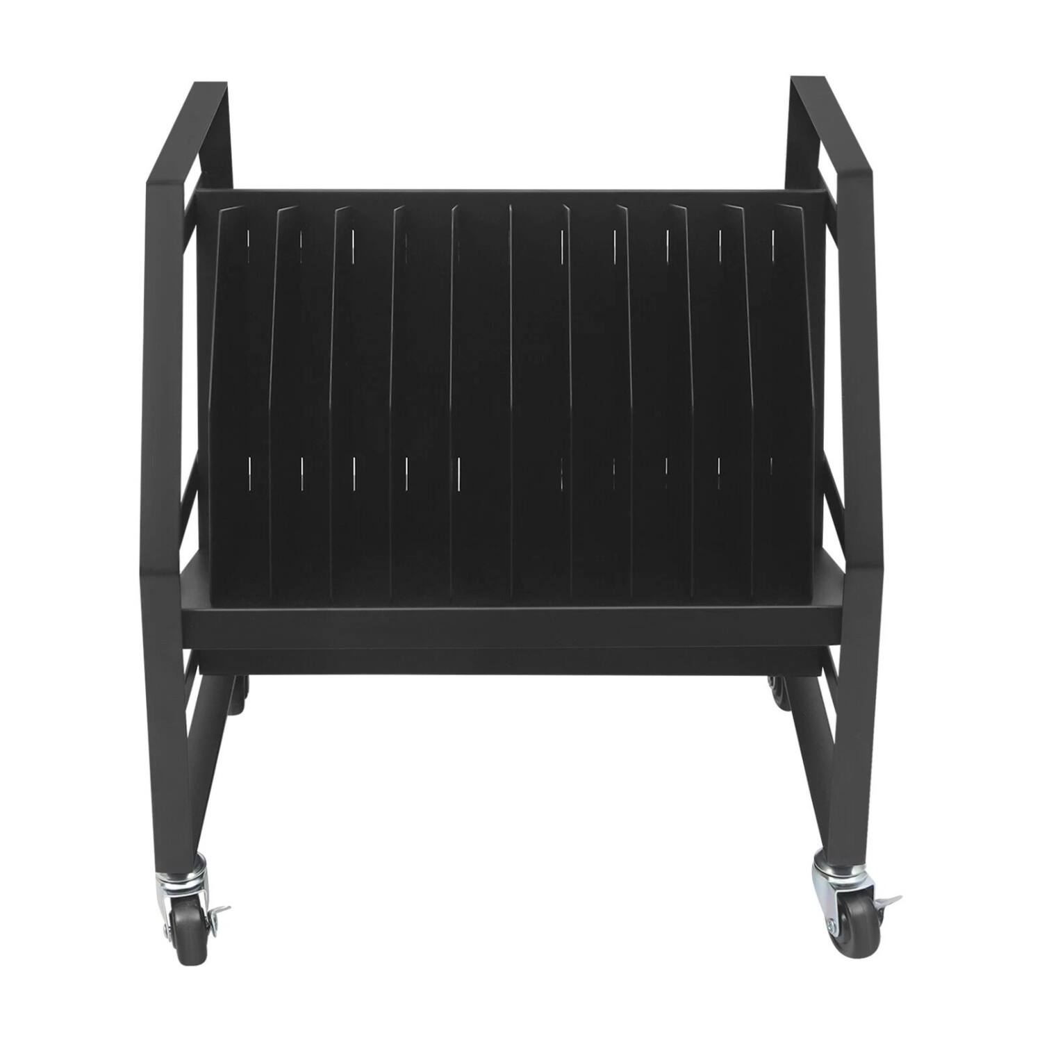 Front. Stock Preferred - 10-Slot Laptop & Tablet Charging Station - Black.