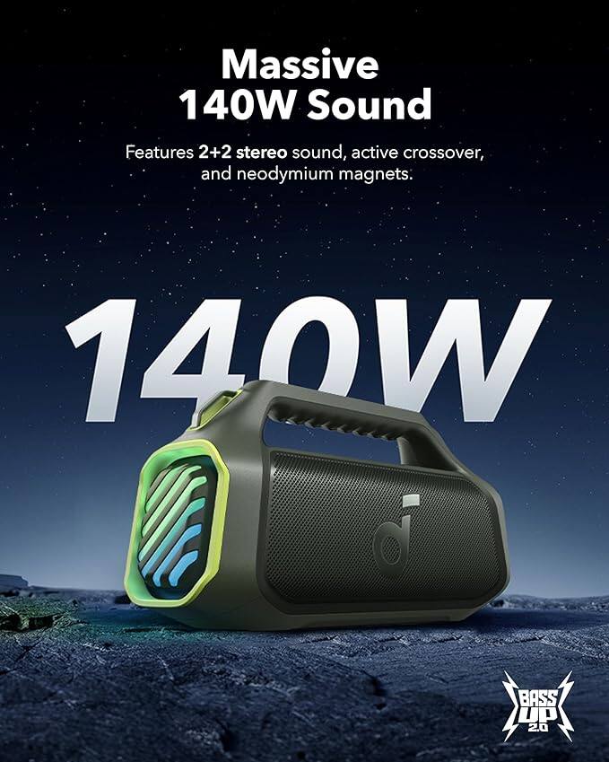 Soundcore Boom 2 Plus Portable Speaker By Anker Green - Best Buy
