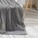 Alt View 2. Noble House - Plazatex Chevron Plush All Season Decorative Throw Blanket 50" x70" Grey - Grey.