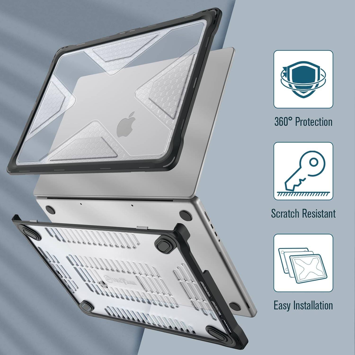 360° Protection  
Scratch Resistant  
Easy Installation
