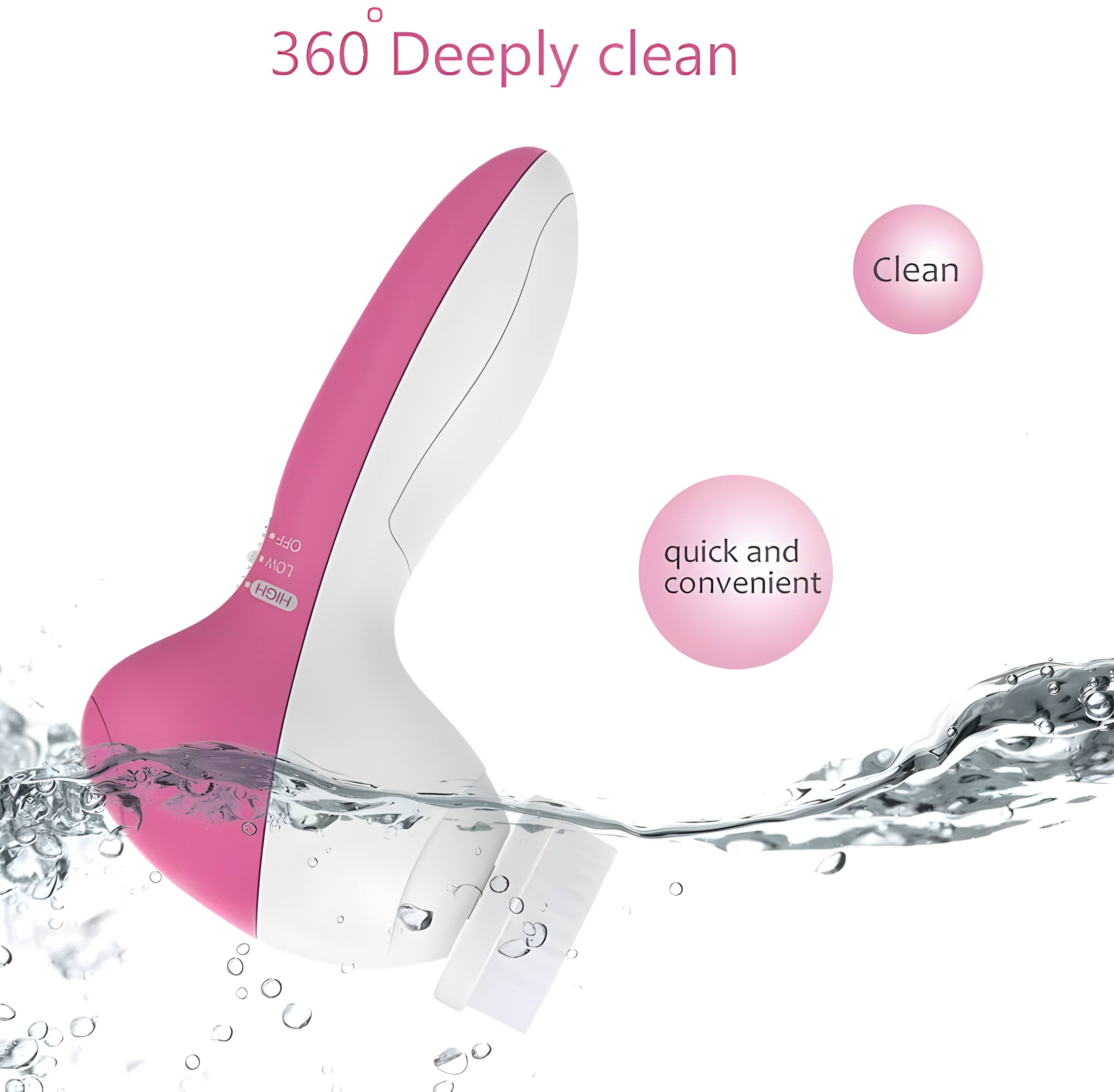 360° Deeply clean  
Clean  
quick and convenient