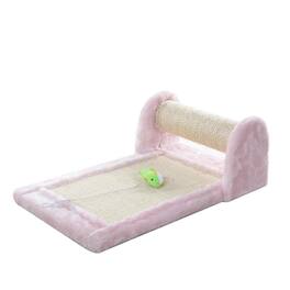 Armarkat - Rolling Real Wood Cat Scratcher Toy Sisal Scratching Board For Cats Training - Pink