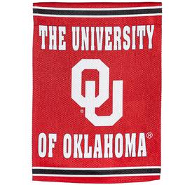 Evergreen Enterprises - Oklahoma Sooners 28" x 44" Double-Sided Embossed Suede House Flag - Multicolor