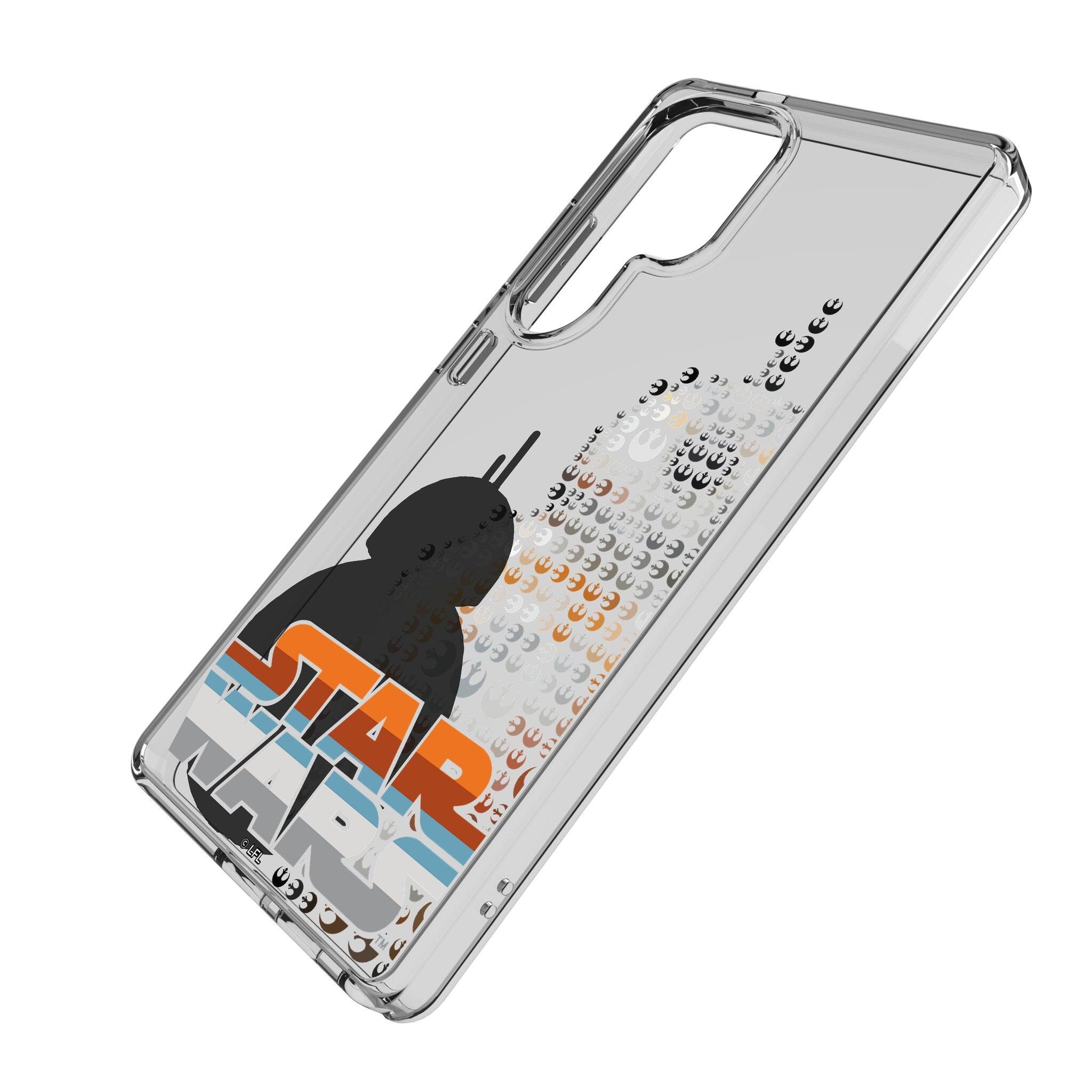 Angle. Keyscaper - Star Wars: The Force Awakens Quadratic Clear Phone Case - Samsung Galaxy S23 Ultra - BB-8.