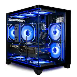 Empowered PC - Panorama RTX 5070, AMD Ryzen 7, 32GB RAM, 1TB NVMe SSD, HDMI + DP, Win 11 Pro, Prebuilt Gaming PC Desktop Tower Computer