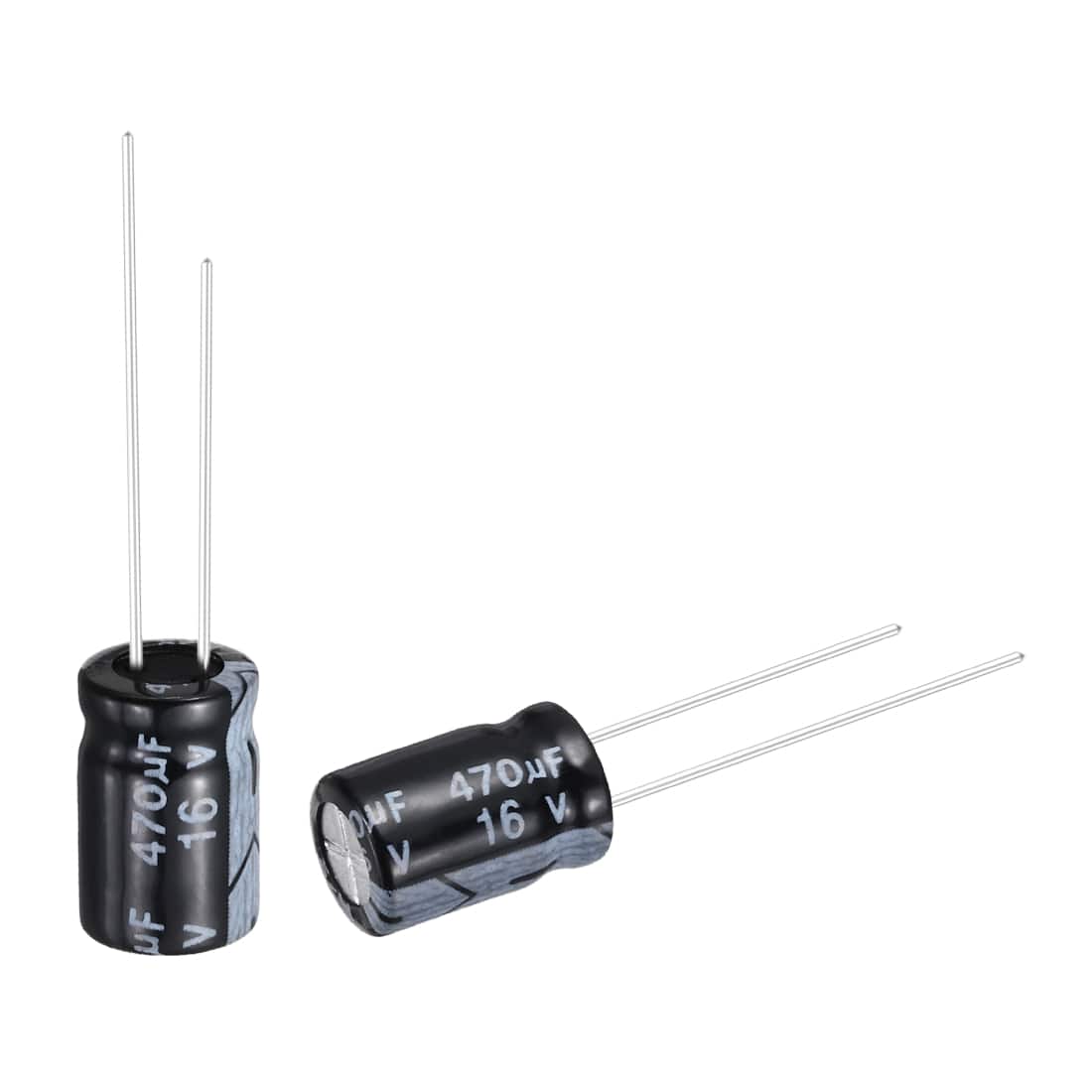 Unique Bargains - 470uF 16V 8x12mm Electrolytic Capacitor, Radial Leads Aluminum, 50pcs, for Power Supplies/Audio/Lighting - Black price history on PriceWatchPro