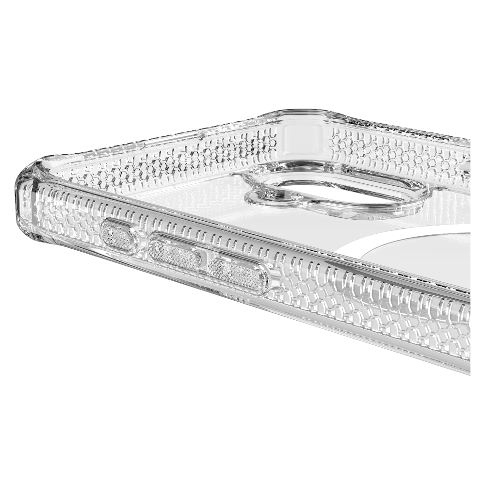 Alt View 1. Itskins - ITSKINS Hybrid_R // Mood Case for MagSafe for Apple iPhone 16 - Clear / Purple - Multicolor.