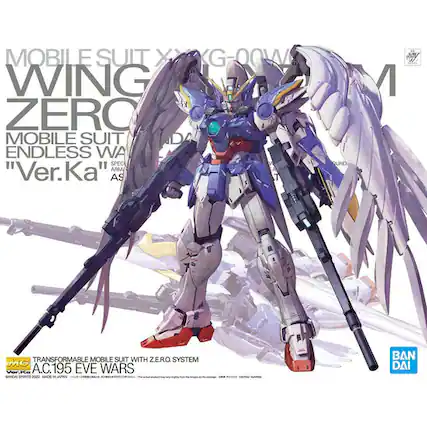 MOBILE SUIT X XKG-00W WING ZERO MOBILE SUIT D ENDLESS WA SPEC "Ver.Ka" ARM AS UND 1 MO N TRANSFORMABLE MOBILE SUIT WITH ZERO SYSTEM MO Vorika A.C.195 EVE WARS SANDA SPONTS 2020 MADE WALI BAN DAI
