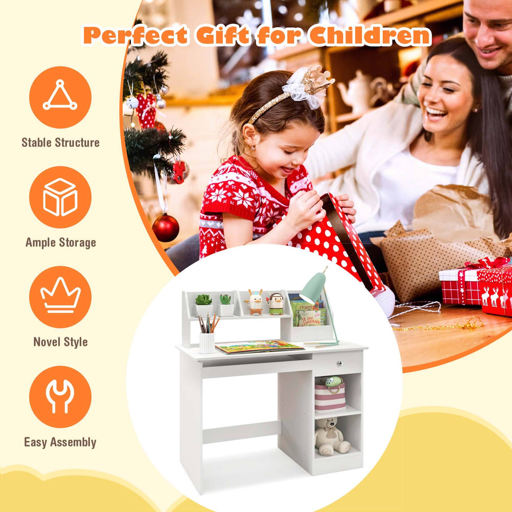Perfect Gift for Children

- Stable Structure
- Ample Storage
- Novel Style
- Easy Assembly