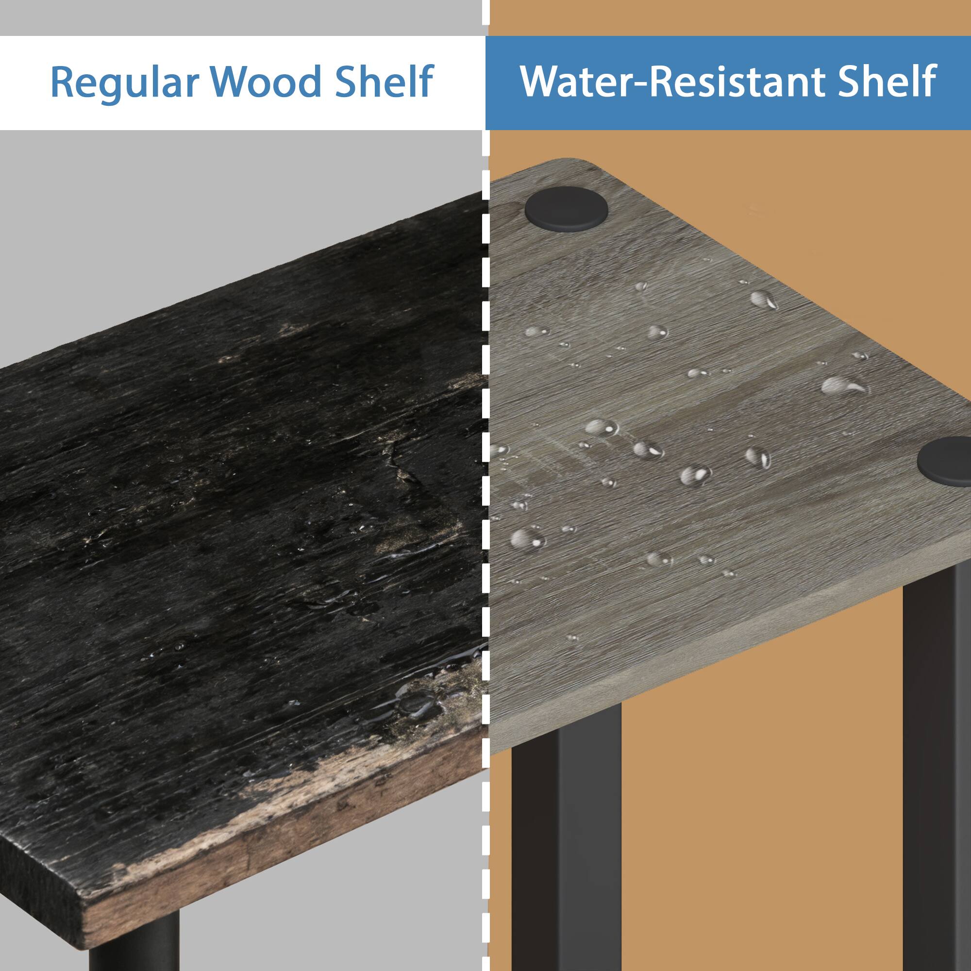Regular Wood Shelf  
Water-Resistant Shelf