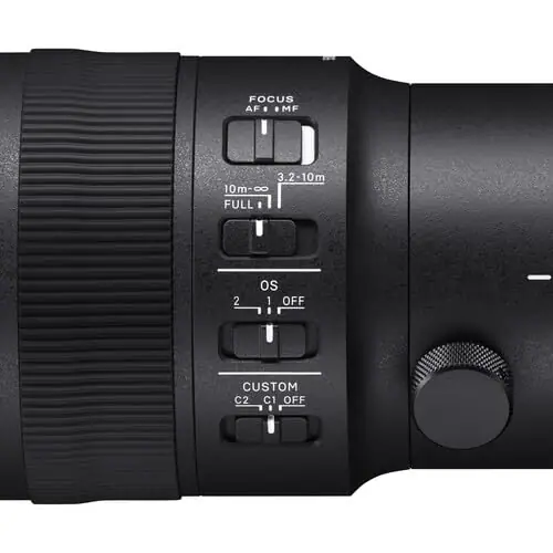 FOCUS  
AF | MF  

10m-∞  
FULL  

OS  
2 | 1 | OFF  

CUSTOM  
C2 | C1 | OFF