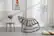 Alt View 7. GOODSILO - Outdoor Rattan Rocking Chair Padded Cushion Rocker Recliner for Porch, Living Room, Patio, Garden - Grey.