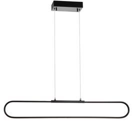 Jonathan Y - Ned 39" Dimmable Adjustable Integrated LED Metal Linear Pendant - Black