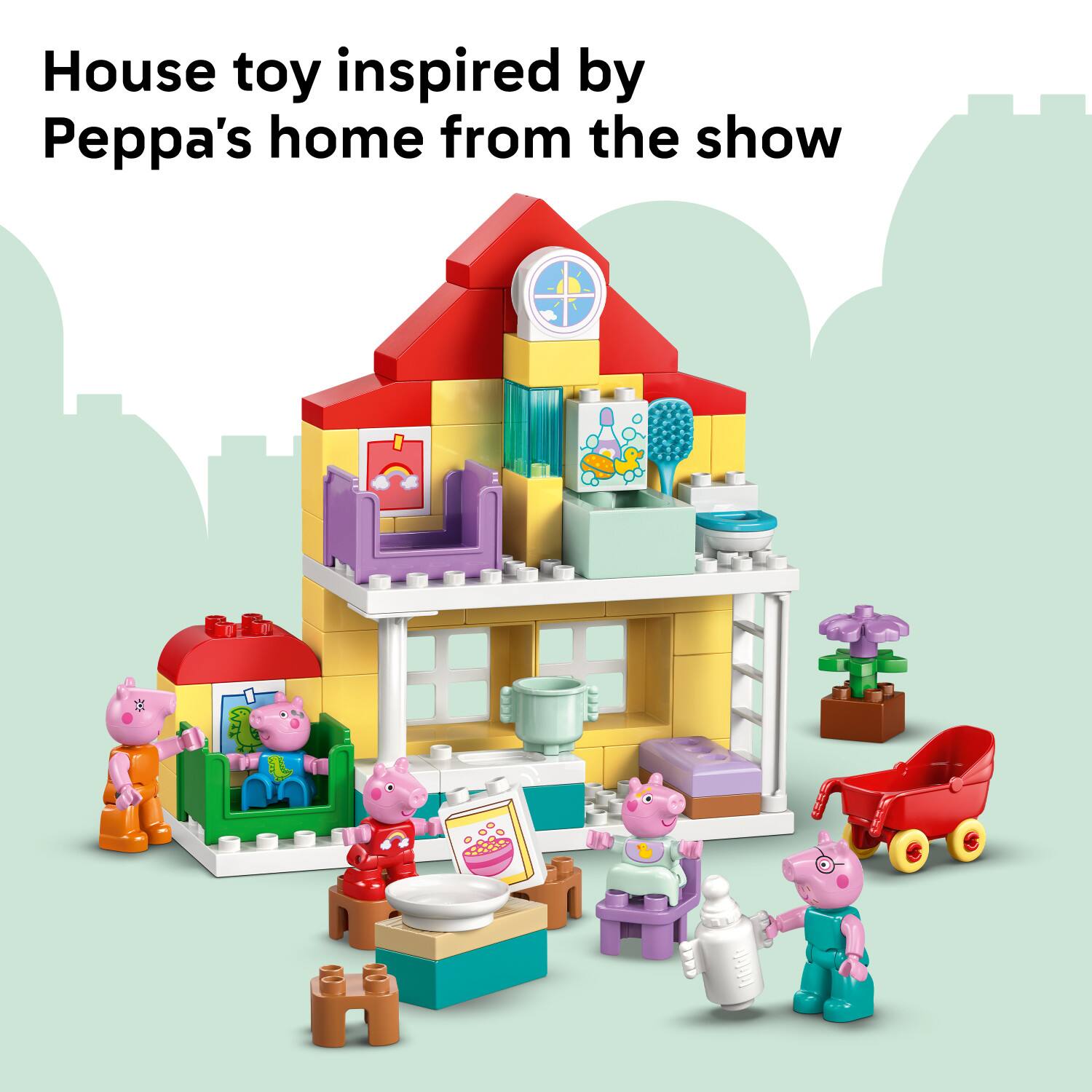 House toy inspired by Peppa's home from the show