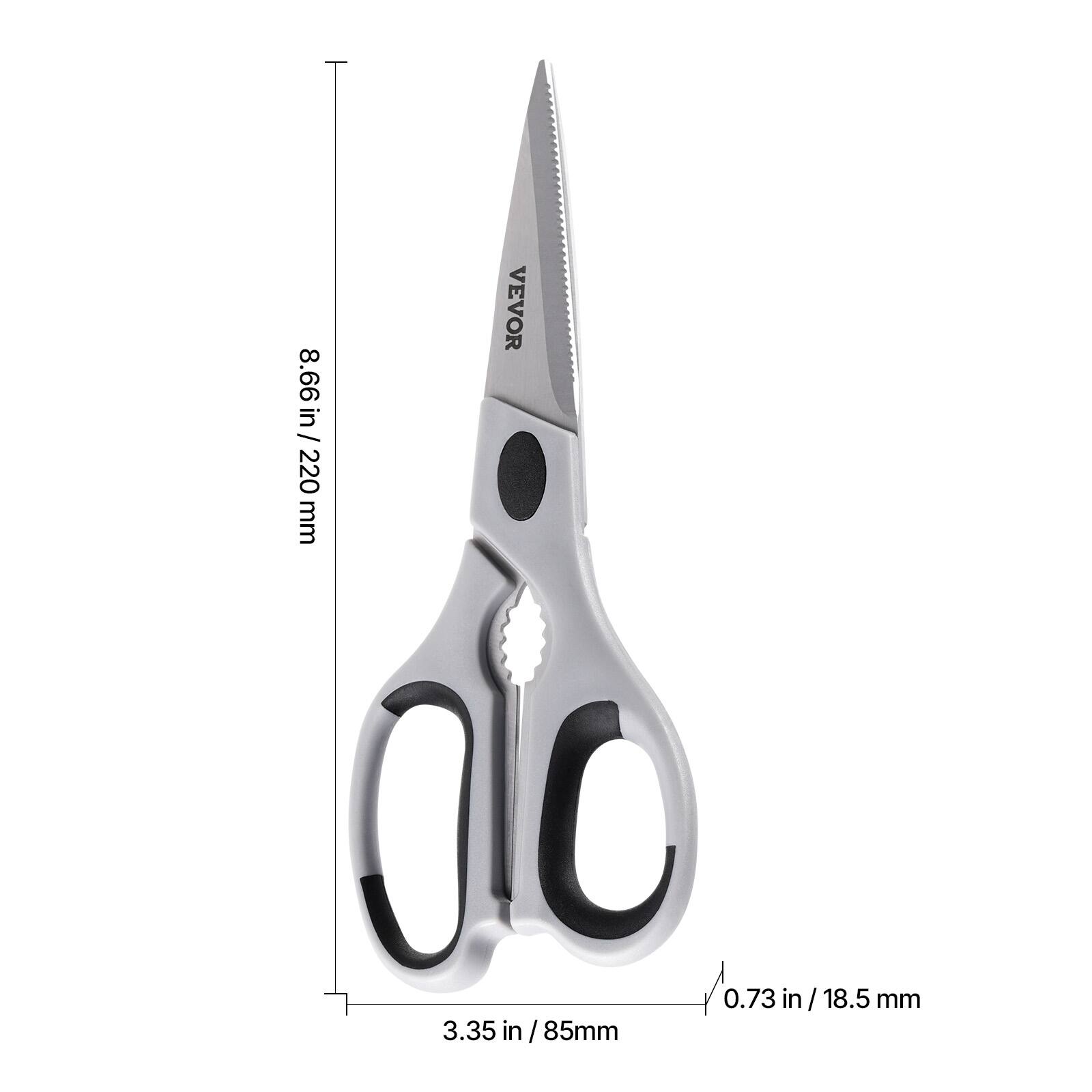 VEVOR  
8.66 in / 220 mm  
3.35 in / 85 mm  
0.73 in / 18.5 mm