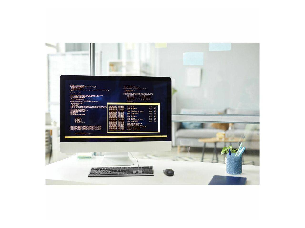 Alt View 4. Kensington - Kensington KB515 EQ Keyboard - USB A/C - 108 Keys - Windows, macOS, ChromeOS - Recycled Plastic - Black.