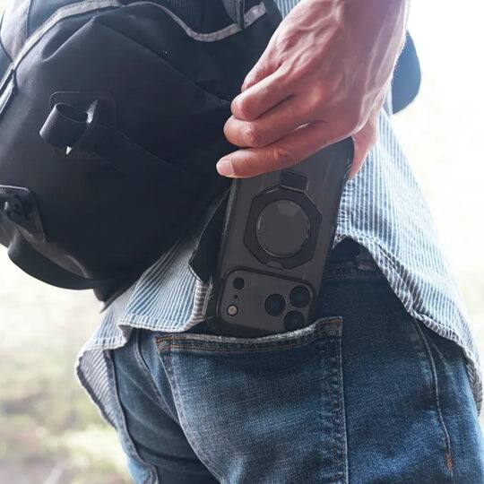 Alt View 1. SUPCASE - UB Grip Pro MagSafe Case for iPhone 17 Pro Max – Sleek Protection + HD Tempered Glass Screen Guard - Black.