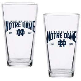 Indigo Falls - Notre Dame Fighting Irish Two-Pack 16oz. Established Pint Glass Set - Multicolor