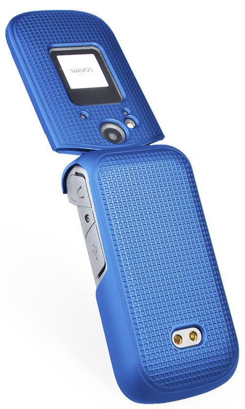 Alt View 5. Nakedcellphone - Case and Belt Clip Holster Combo for Sonim XP3 (XP3800) - Blue.