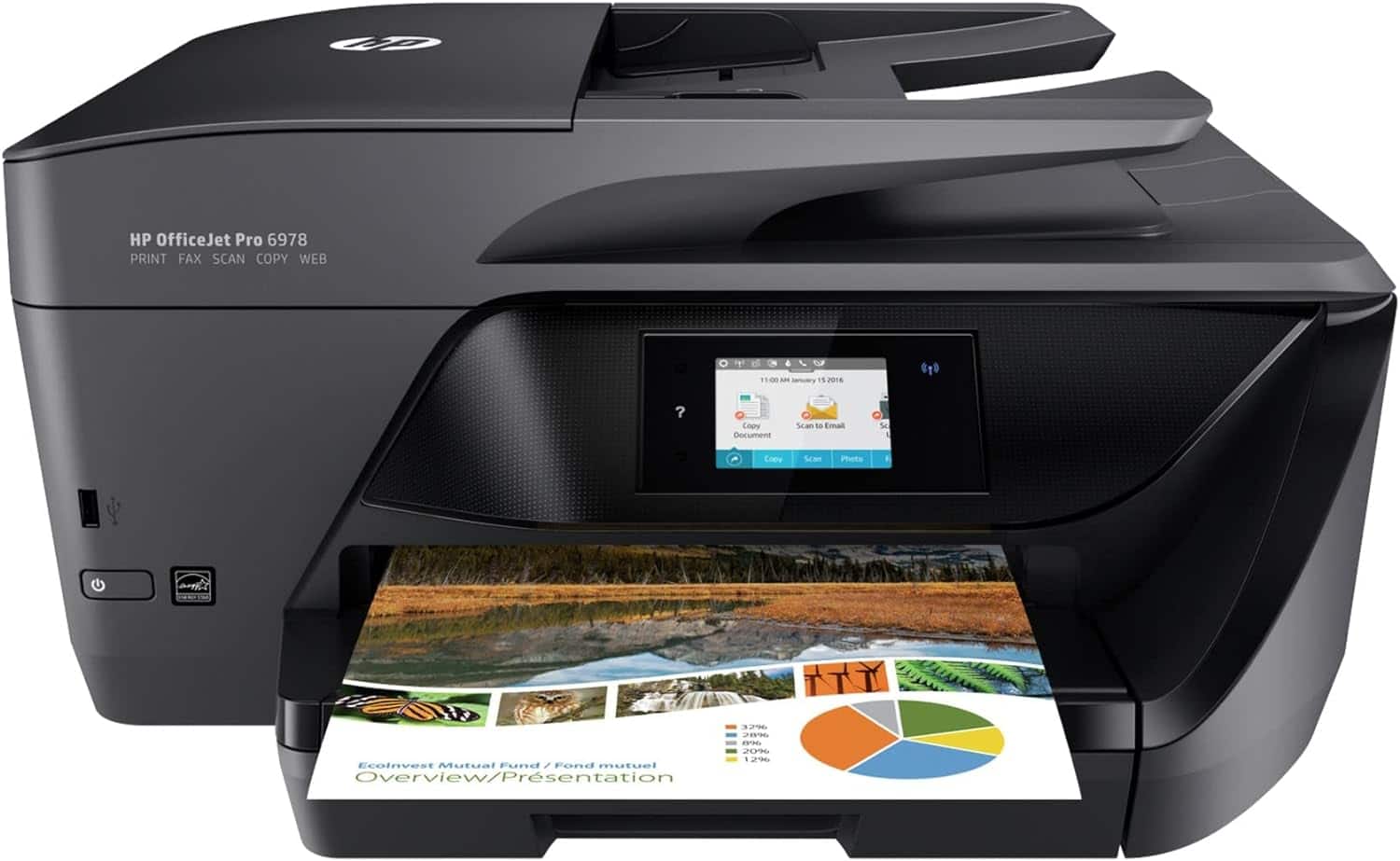 HP - OfficeJet Pro 6978 Wireless All-In-One Instant Ink Ready Printer - Black