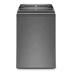 Whirlpool - 5.2 Cu. Ft. High Efficiency Smart Top Load Washer with 2 in 1 Removable Agitator - Chrome Shadow