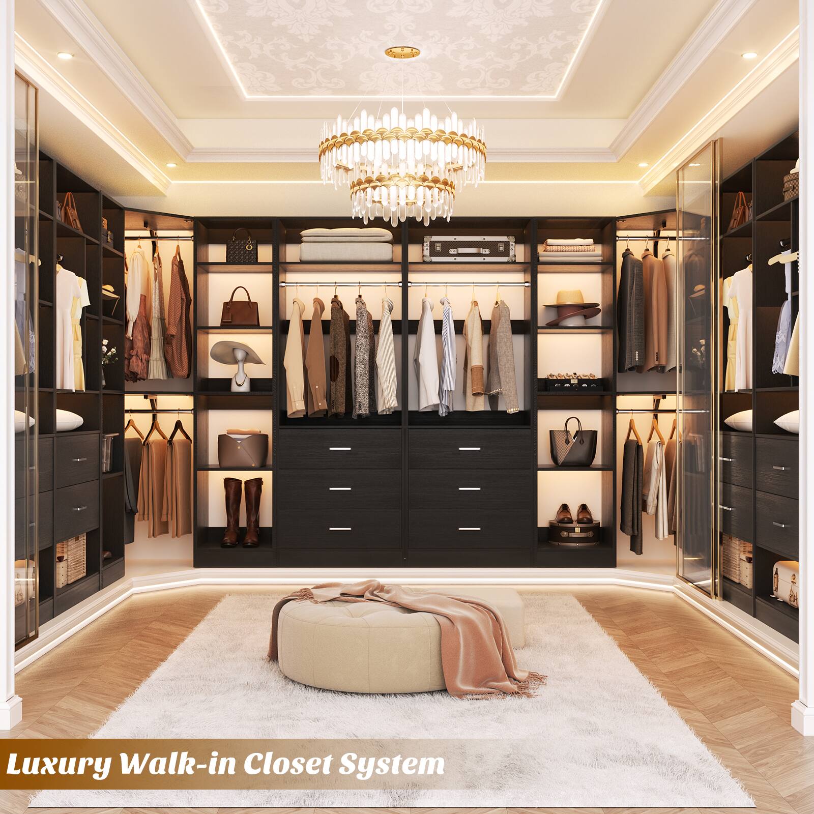 Luxury Walk-in Closet System