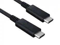 Front. Sanoxy - Sanoxy 1m/3ft USB 3.1 Gen 2 C Male to C Male Cable 10G 3A, Black - Black.