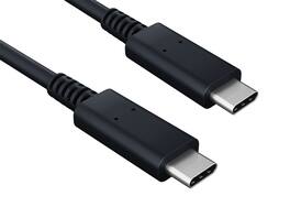Sanoxy - 1m/3ft USB 3.1 Gen 2 C Male to C Male Cable 10G 3A - Black