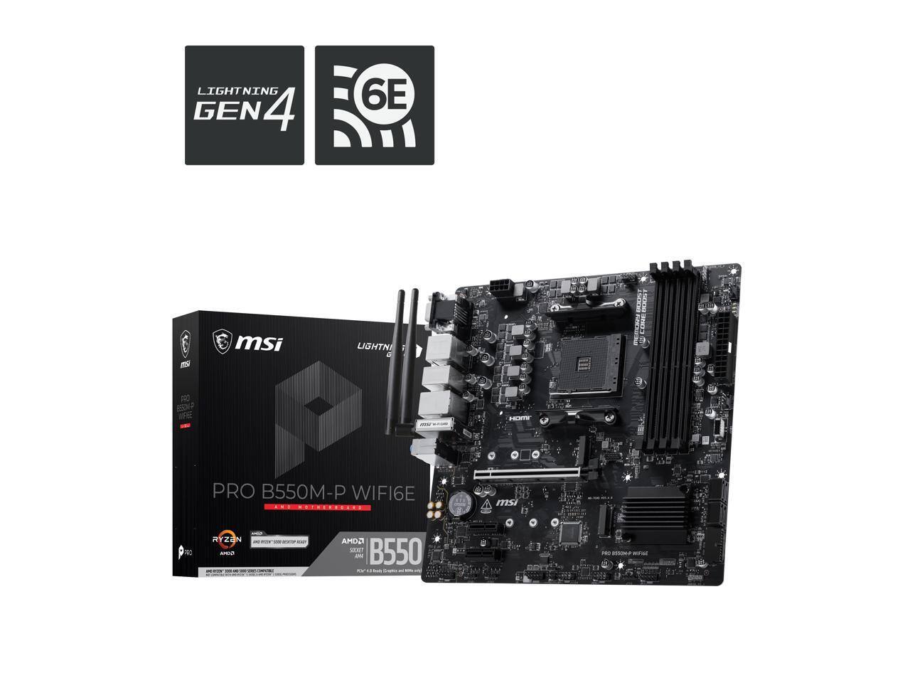 LIGHTNING GEN 4  
6E  
msi  
LIGHTNI  
BODST BOOST MEMORY CORE  
PRO B550M-P WIFI6E AMO  
HDM  
PRO B550M-P WIFI6E AMO  
msi  
PRO  
RYZEN N AMBA  
- www.son ASQUIT  
AMDA SOCKET B550 ANYA may  
RISES B350M-P WIFME