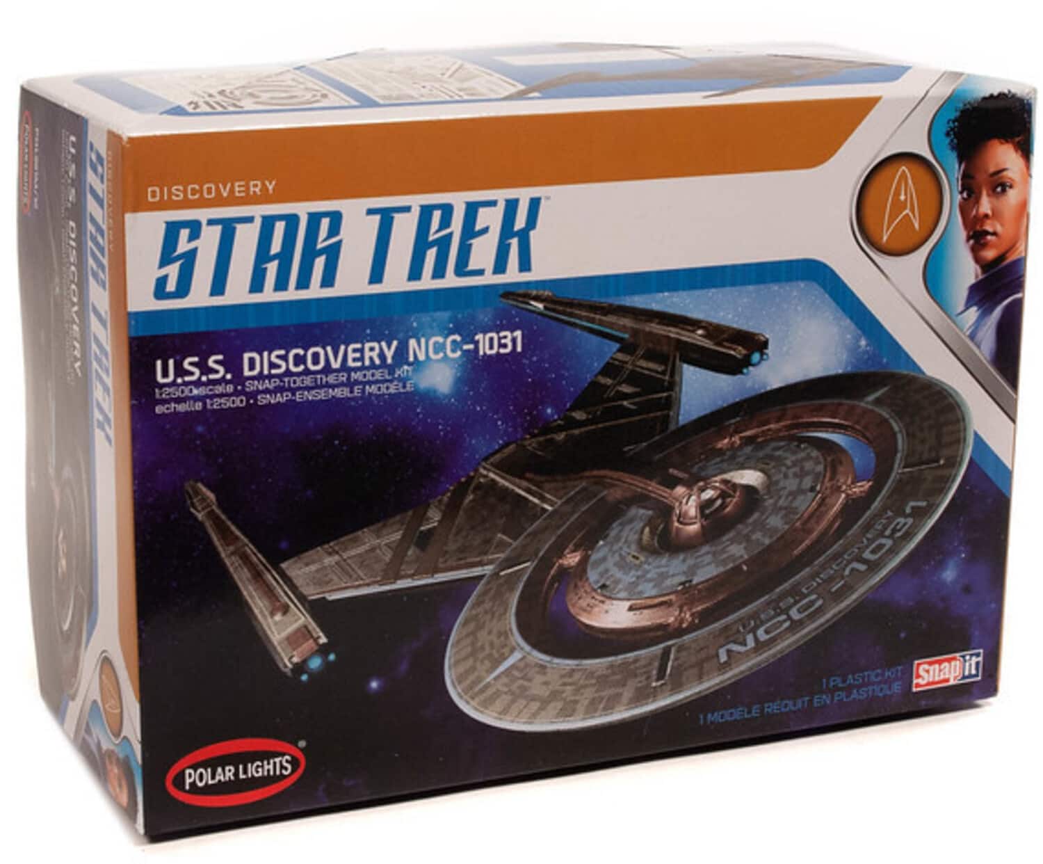 PopMarket - Star Trek U.S.S. Discovery 2T Polar Lights Model Kit - COLLECTIBLES - Multicolor