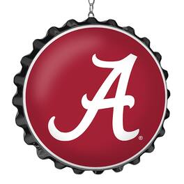 The Fan-Brand - Alabama Tide Logo Bottle Cap Dangler - Crimson