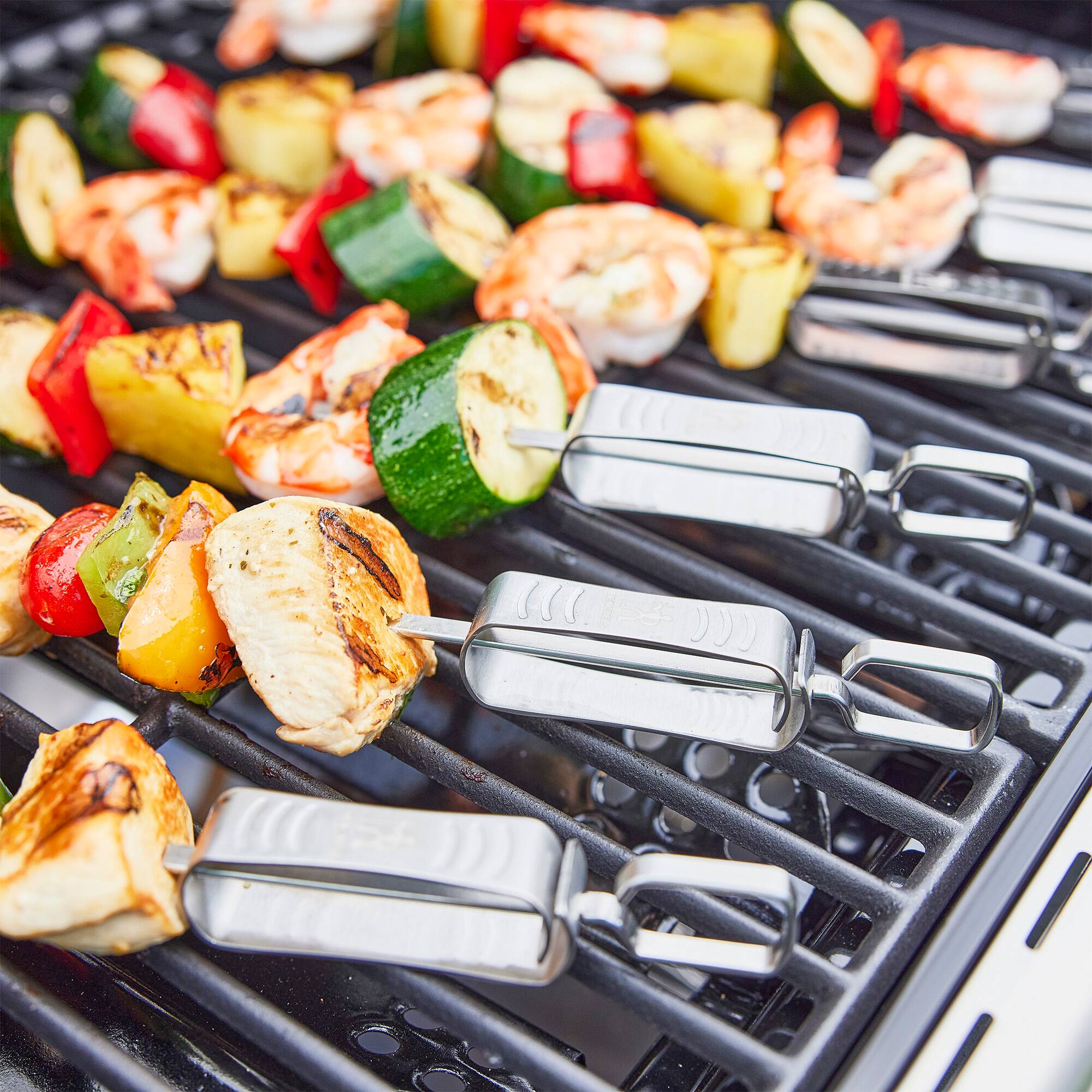 Henckels BBQ 10 pc Skewer Set Stainless Steel - Best Buy