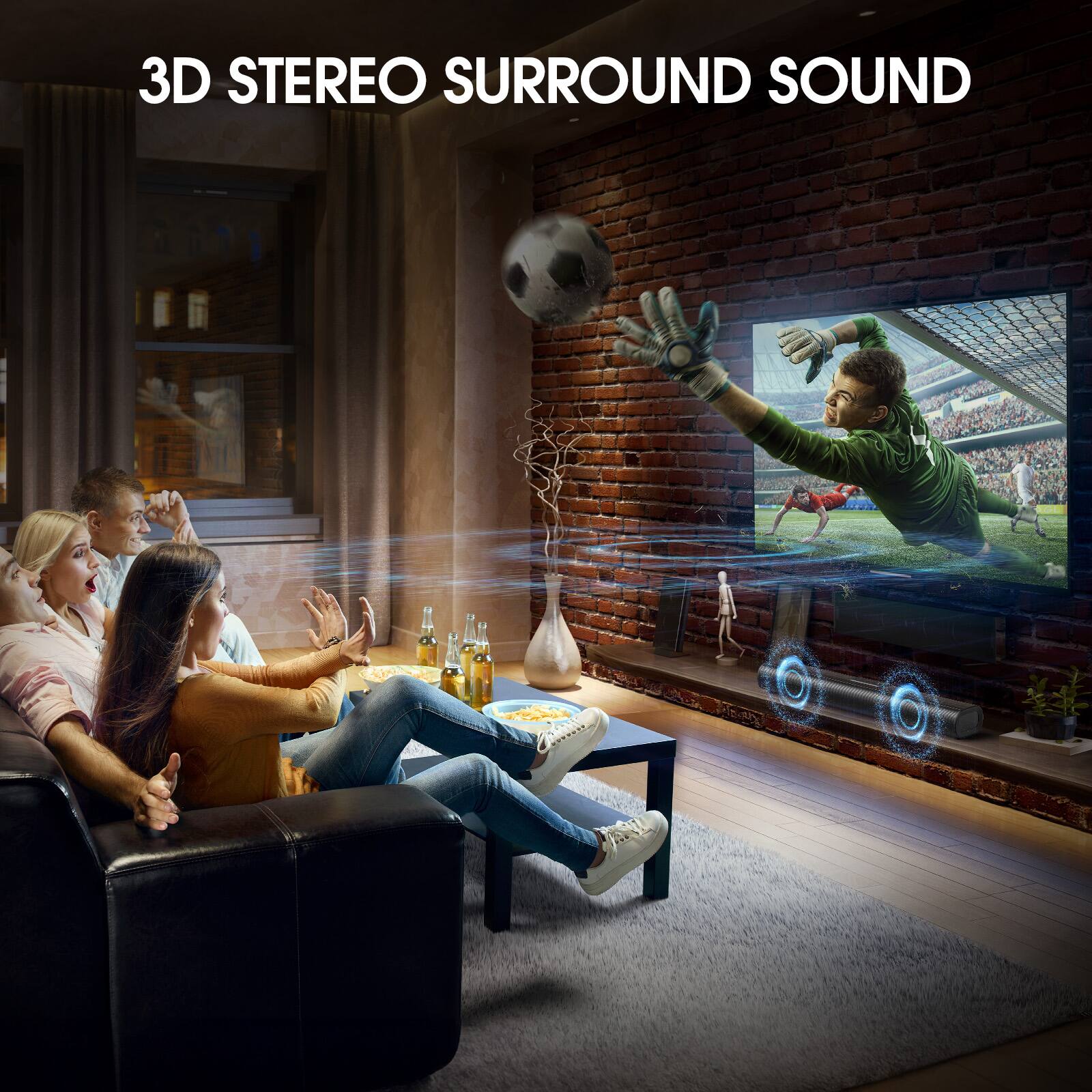 3D STEREO SURROUND SOUND