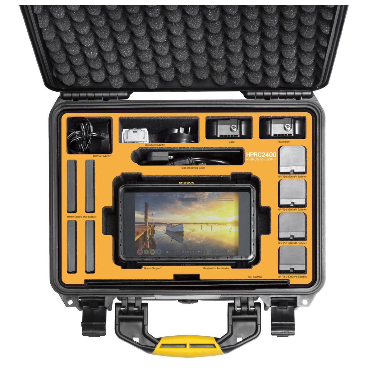 International Adapter  
Cable  
Fast charger  
HPRC2400 ATOMOS SHOGUN I  
USB OZ docking station  
NPF750 5200mAh Batteries  
Master Caddy drive caldes  
ATOMOS Accessories  
MOR Sunhood