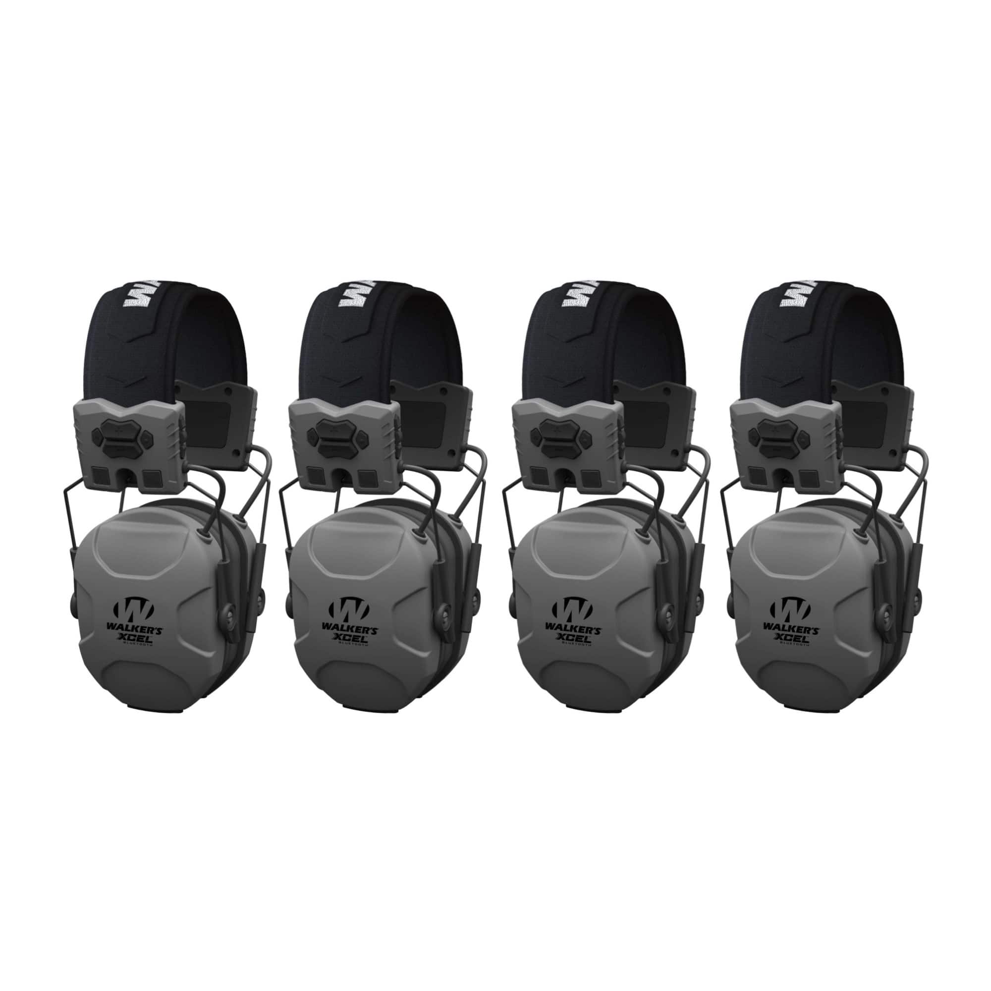 Walker’s - Walker's XCEL 500BT Active Shooting Protection Equipment Earphone Muff (4 Pack) - Black