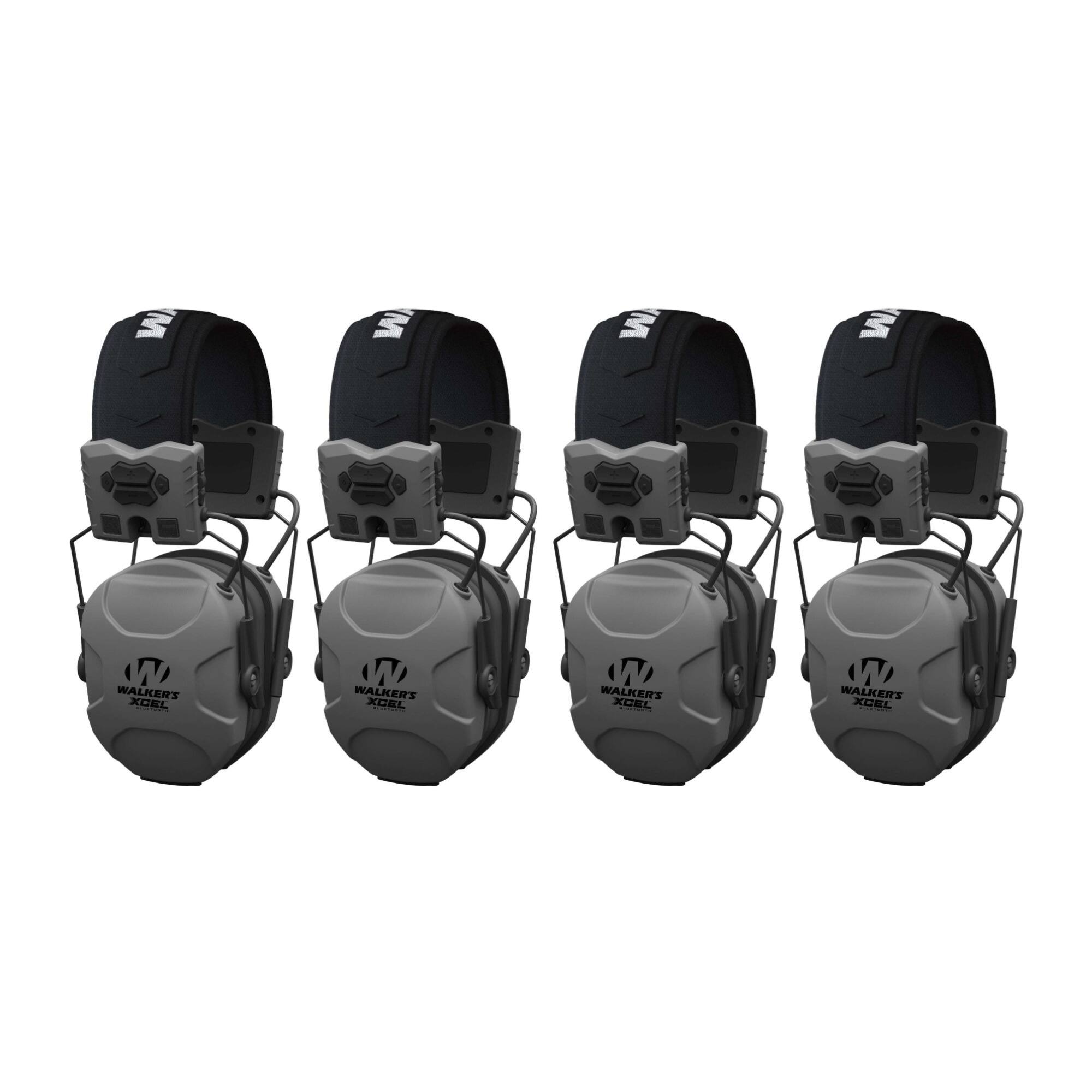 Walker’s - Walker's XCEL 500BT Active Shooting Protection Equipment Earphone Muff (4 Pack) - Black