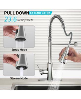 PULL DOWN EXTEND EXTRA 23.6 INCHS/60 CM

Spray Mode

Stream Mode
