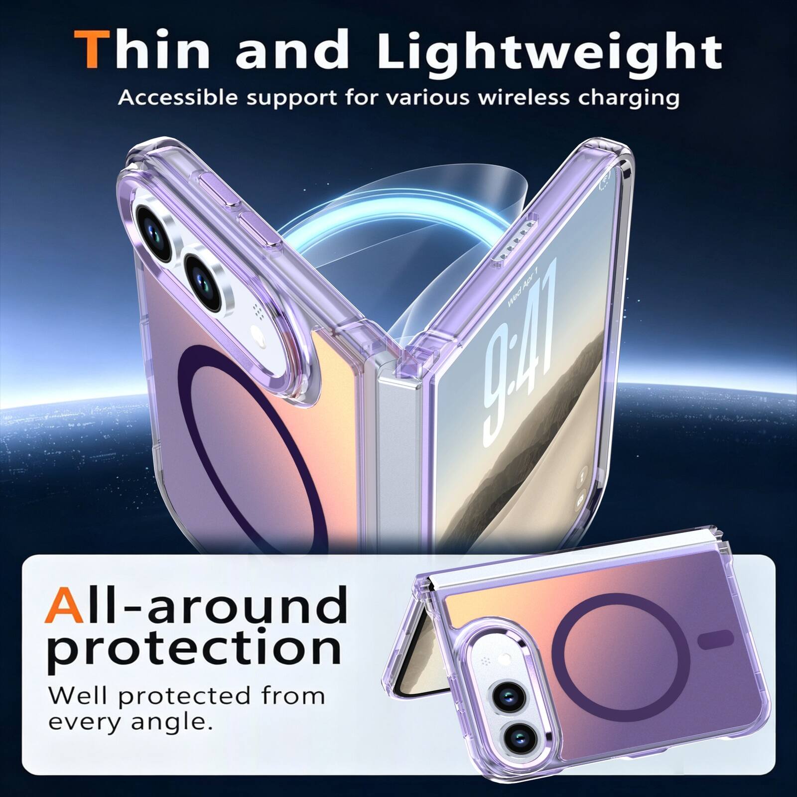 Dteck Magnetic Fold Case For Apple iPhone Duo Shockproof Rugged Slim ...