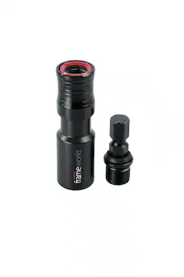 Gator Frameworks - Quick Release Microphone Adapter for 5/8" Threaded Microphone Stands, with Red Indicator Collar, Ergonomic & Easy to Use
